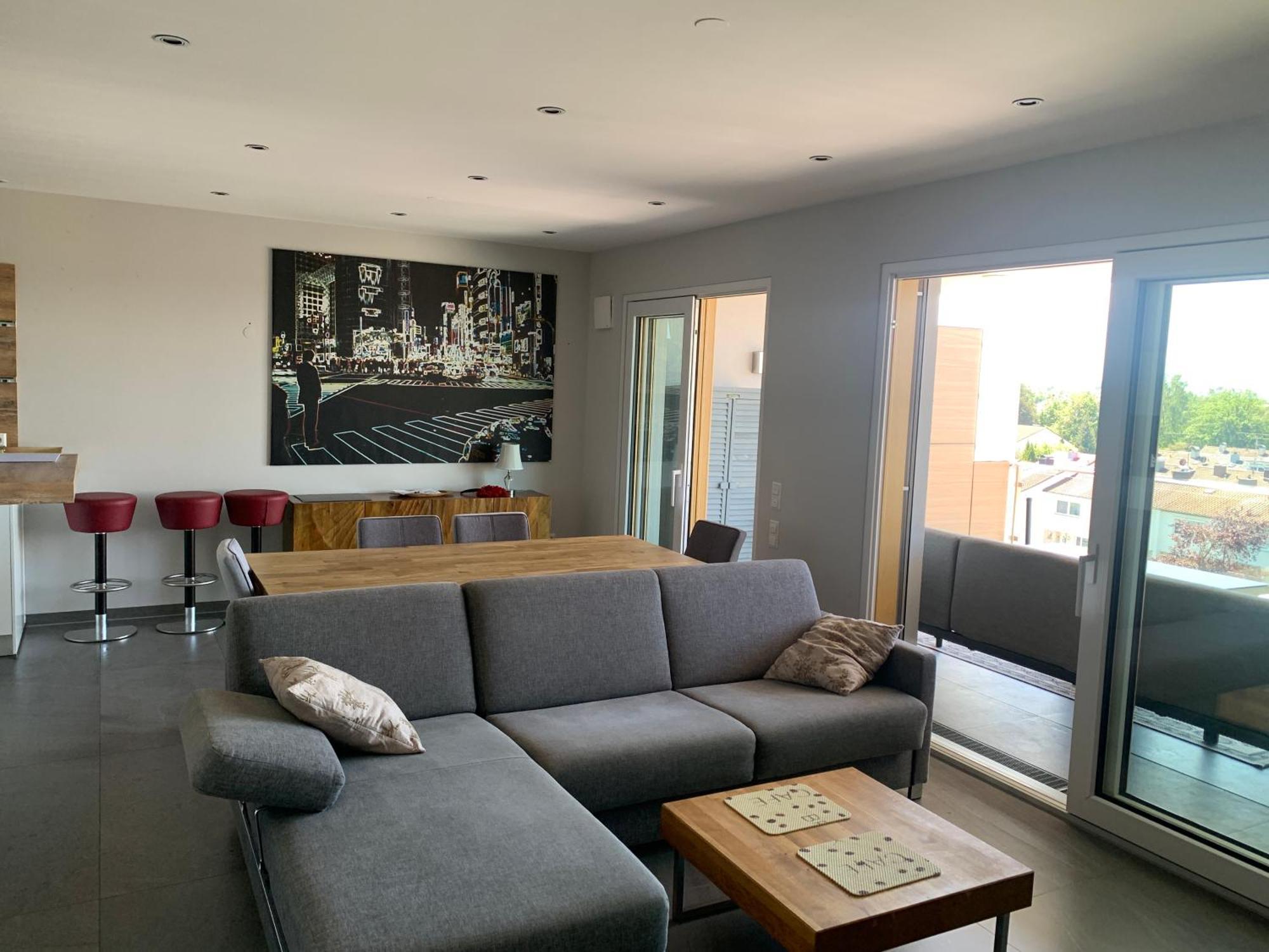 Penthouse Apartment Mit Alpenblick Friedrichshafen Kültér fotó